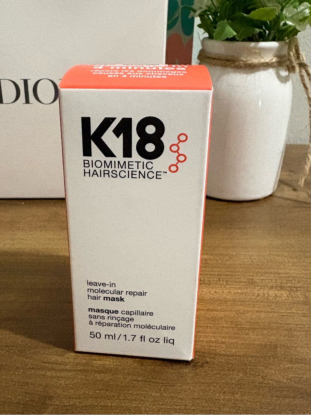 K18 Biomimetic Hairscience Leave-In Molecular Repair Hair Mask Full Size MSRP 75